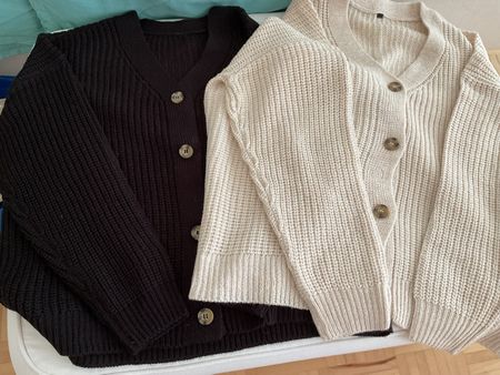 Strickjacke Damen Grösse M beige und  schwarz neu