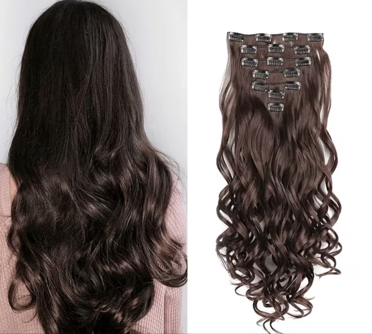 Parrucche: Clip Extensions 55,8cm braun  – Nuovo (secondo la descrizione) da Trimbach venduto da Alessia75