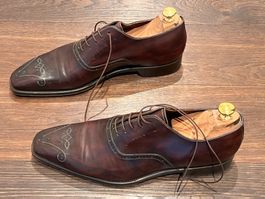 Goodyear Derby von Santoni, Hand-finished braun, Gr. 10
