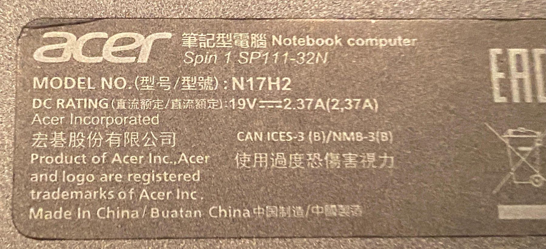 Acer Notebook: Acer Spin SP111-32N Convertible mit Office2024 Schnäppchen!! – Usato da Oberrohrdorf venduto da Mtubist 7