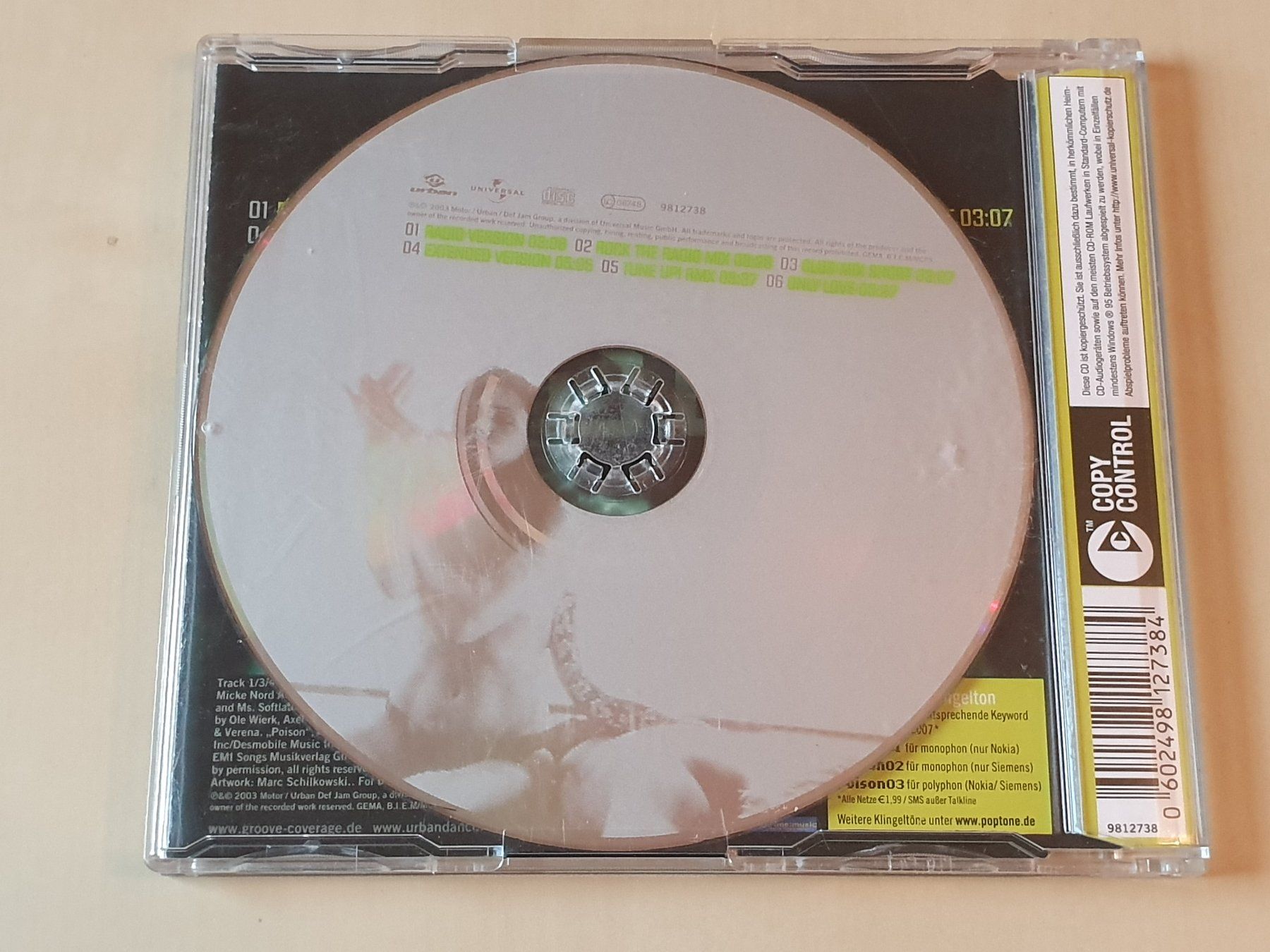 CD: Groove Coverage Poison – Usato da Stansstad venduto da collectorsshop 1