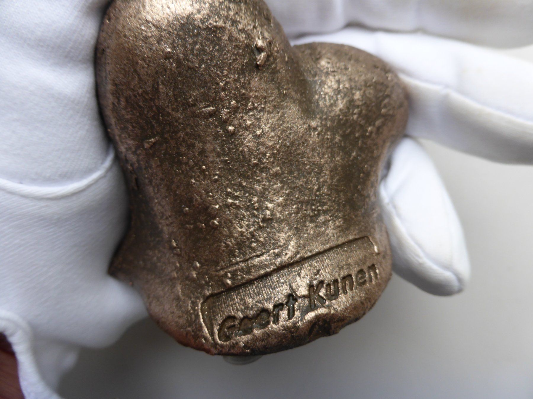 Tutte le decorazioni: MINI URNE HERZ MIT STERN - BRONCE MIT GOLD - FABRIKNEU – Nuovo e nell'imballaggio originale da Reinach AG venduto da pussi100 5