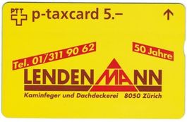 Taxcard KF-317 Lendenmann Kaminfeger