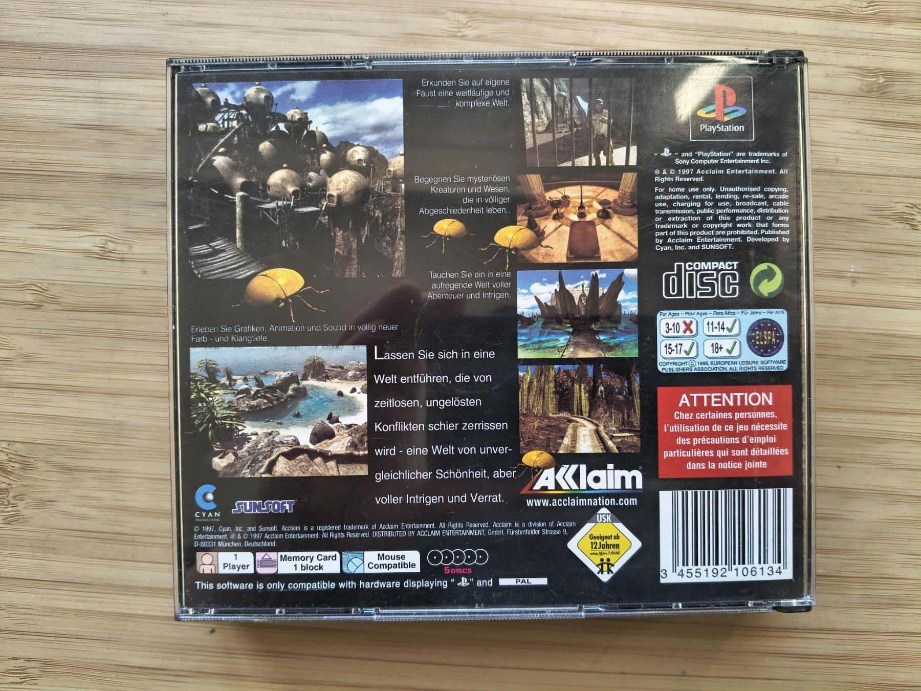 Spiele: Riven: The Sequel to Myst (PS 1) – Gebraucht aus Riedholz von ste_96cd 1