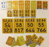 Mofanummern Schwyz Sammlung 26 x Kanton SZ