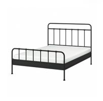 IKEA Sagstua Bettgestell schwarz 160x200 cm Metall neu