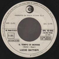 7 " BATTISTI LUCIO / DONATELLO IL TEMPO DI MORIRE / QUAGGIU'