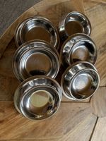 6 Futternäpfe aus Edelstahl