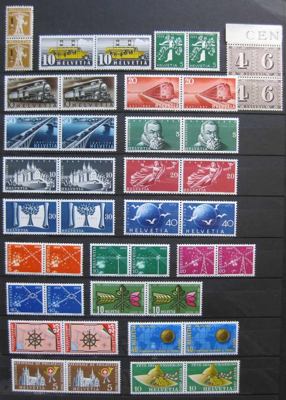 Tous les timbres: Paare postfrisch ** – Neuf avec emballage d'origine à Frauenfeld par Interessent1