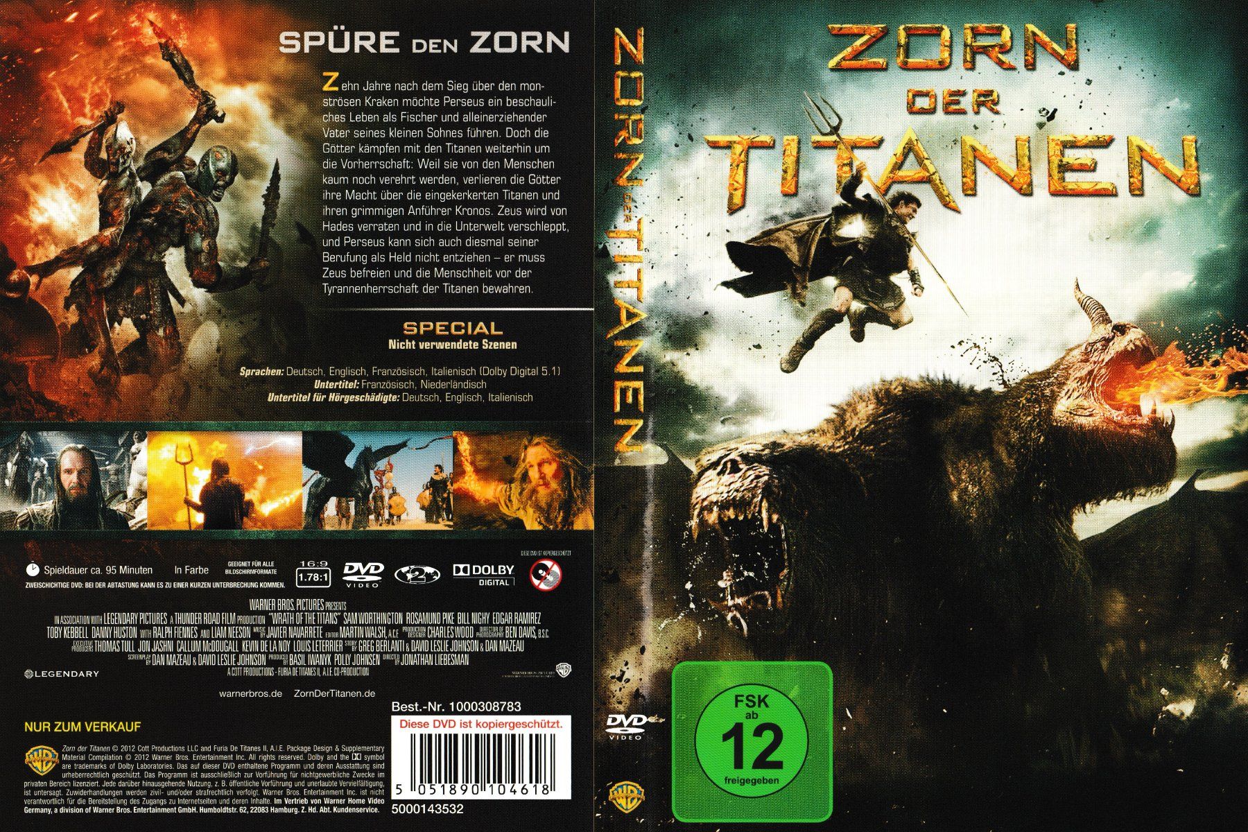 Tutti i DVDs: DVD - Zorn der Titanen – Usato da Langnau am Albis venduto da MediaRescuerKeLoX
