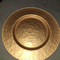 Goldener Glasteller/Platzteller, 33cm Durchmesser 👍
