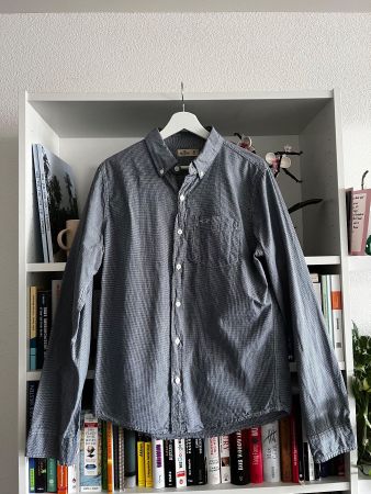 Y2K Hollister Hemd – Blau/Weiss Gingham Karo
