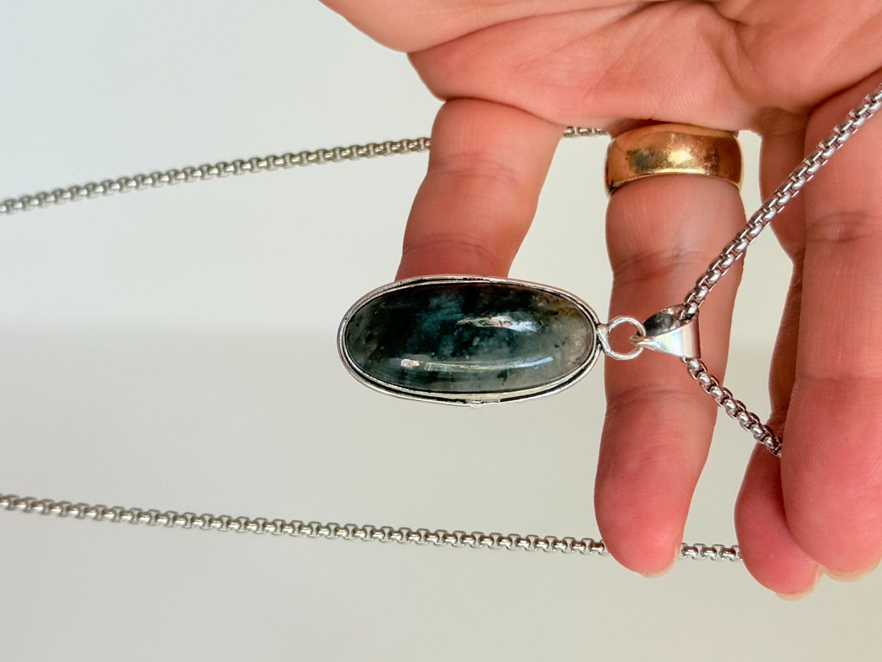 Catenine: Labradorite necklace – Nuovo e nell'imballaggio originale da Genève venduto da AGBERG 6