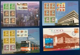 1990-91-97 Hongkong Blocks - Elisabeth II Postfrisch