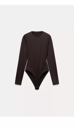 Damen Body langarm braun Grösse S guter Zustand
