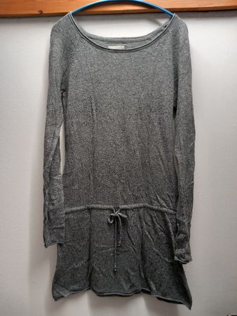 Robe grise à manches longues L.O.G.G. H&M Taille M