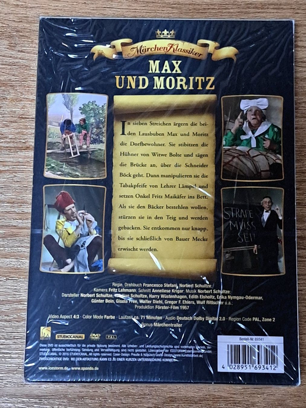 Tutti i DVDs: DVD MAX UND MORITZ, Märchen Klassiker, Neu verpackt – Nuovo e nell'imballaggio originale da Unterseen venduto da Kanica 1