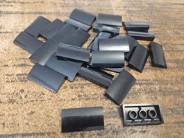 lego 88930 lot de 28 pièces Black Slope, Curved 2 x 4 x 2/3