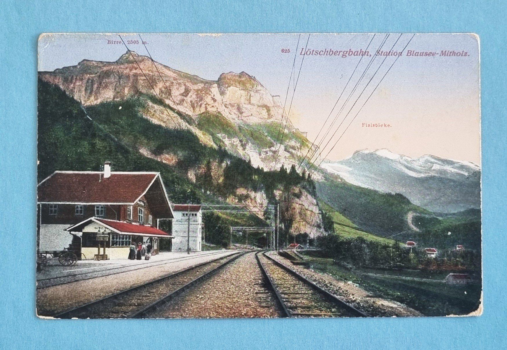 : Lötschbergbahn - BLS - Station - Bahnhof -  Blausee-Mitholz – Usato da Rothrist venduto da RROENK
