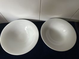 2x Alessi Schale TOYO ITO 2006 Weiss Porzellan Ø ca. 31cm 
