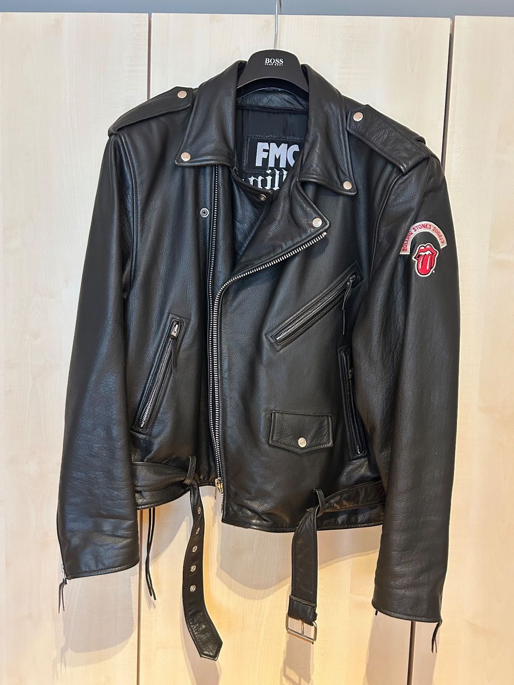 Jacken: Rolling Stones Motorradlederjacke – Gebraucht aus Baden von HS231150-a