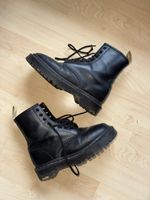 Schwarze Vegan Dr. Martens 1460 mono bex stiefel, grösse 38
