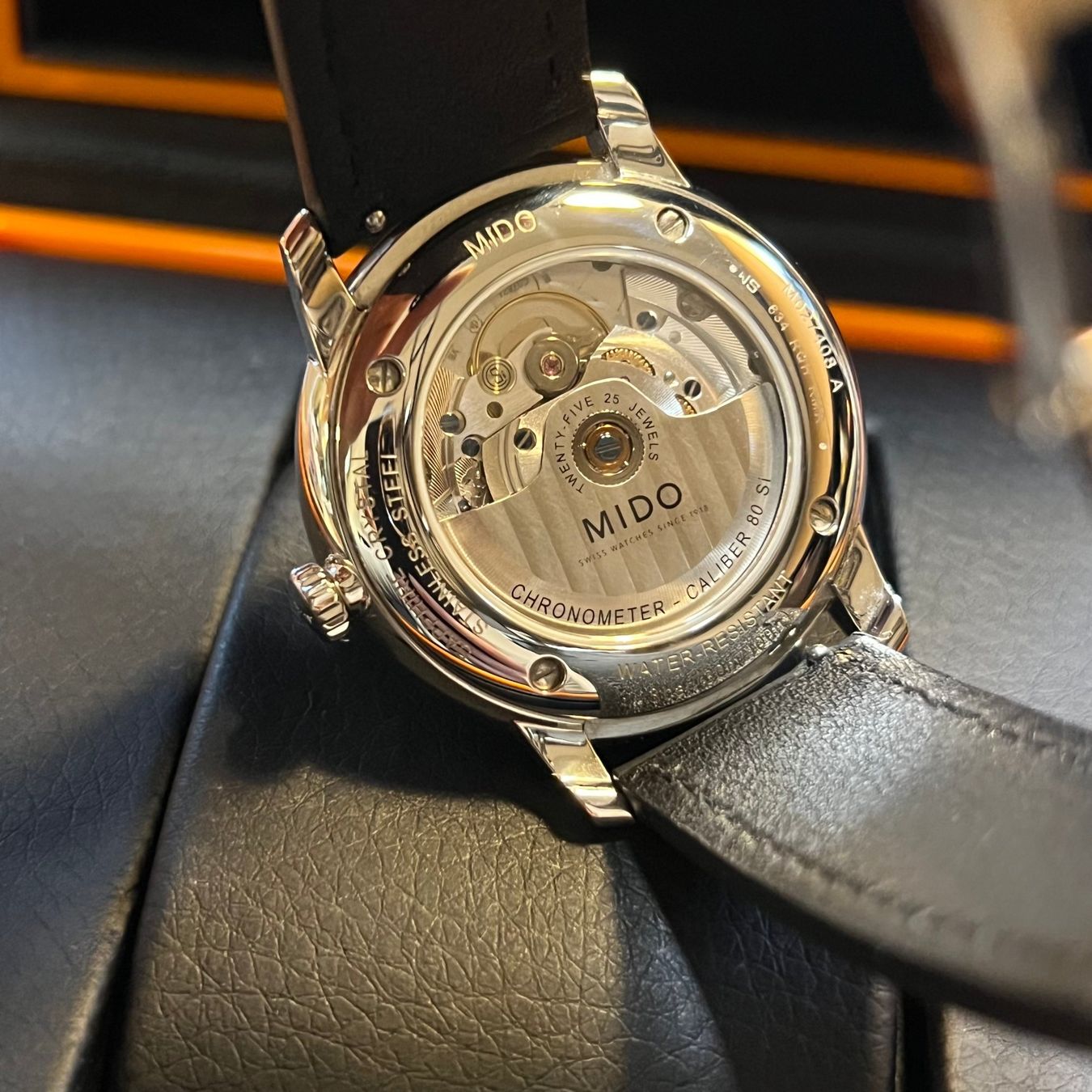 Mido Orologi: FLASH SALE Mido Baroncelli Chronometer Silicon Gent Full Set – Usato da Carouge GE venduto da Watchaser 4