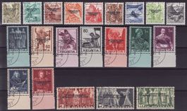 Dienstmarken BIT Satz SBK-Nr. 63-83 (Aufdruck 1944)