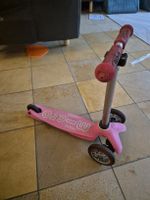Kick Scooter Mini Micro Pink Three-Wheeled Used Condition