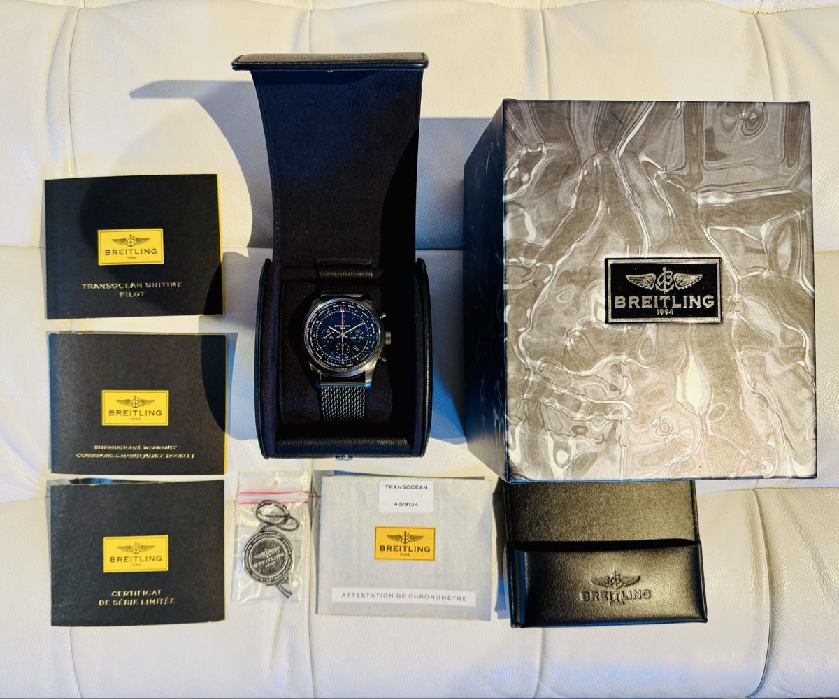 Breitling Orologi: Breitling Transocean Unitime Pilot Limited Edition – Nuovo (secondo la descrizione) da Oberhof venduto da Blue-Antares 4