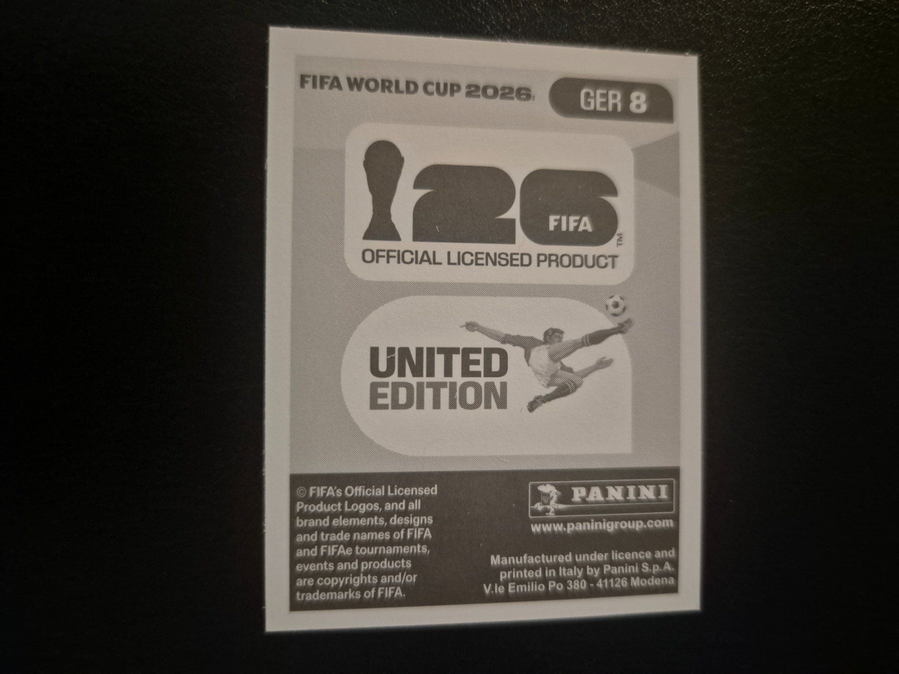 Panini Carte collezionabili: Panini WM 26 GER 8 – Nuovo (secondo la descrizione) da Rorschacherberg venduto da AJ3108 1