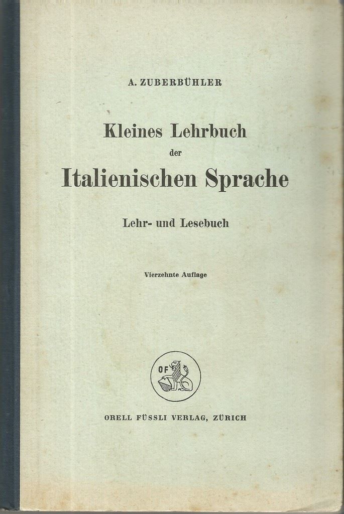 Libri: Lehrbuch der italienischen Sprache – Usato da Bern venduto da Grindelwaldaus