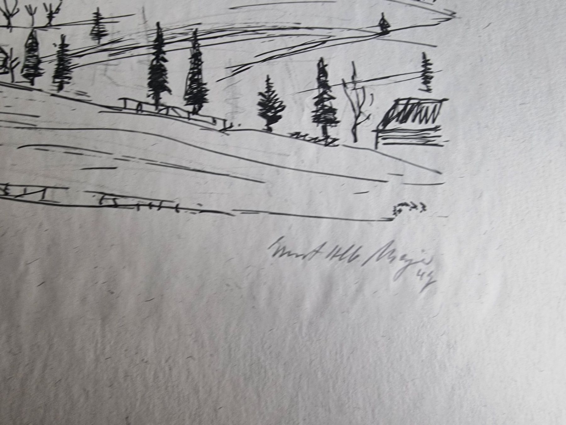 Grafica & Litografie: LANDSCHAFT LITHOGRAPHIE SIGNIERT NUMMERIERT – Usato da Gersau venduto da kunst-online 4