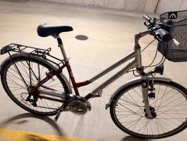 Cityrad Leopard 46cm gebraucht mit Korb und Gepäckträger