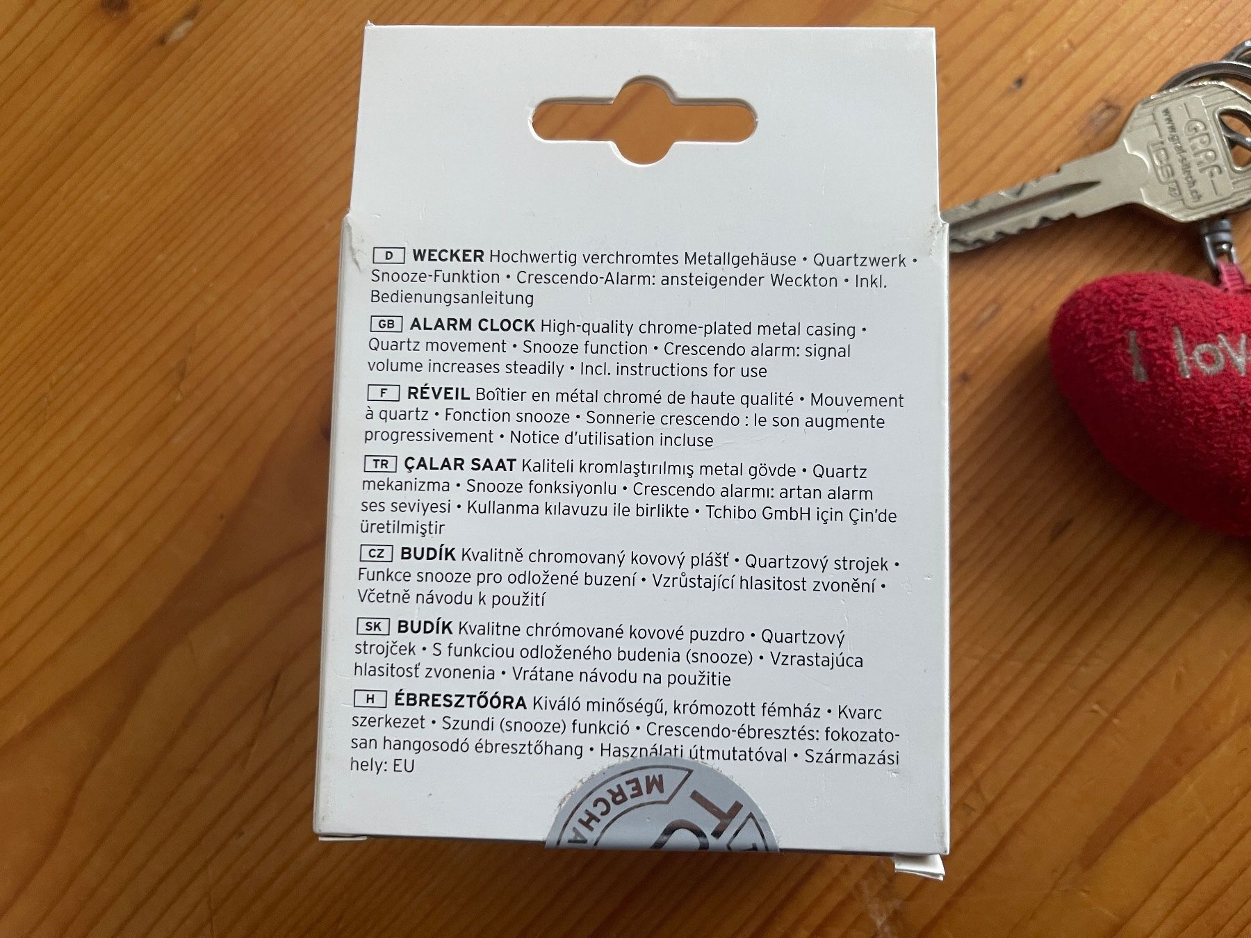 Sveglie: Tchibo Wecker Alarm Clock - Hochwertiges Metalgehäuse, Mecha – Nuovo e nell'imballaggio originale da Weinfelden venduto da ice_heart_xx 2