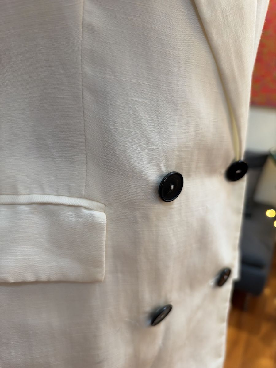 Zara Giacche: Double Breasted Blazer in White, Size S – Nuovo (secondo la descrizione) da Basel venduto da ais_hf25 4