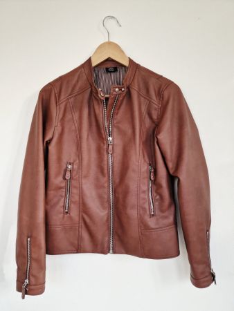 Letzte Chance - Damen Kunstleder Jacke Ellen Amber Gr. S
