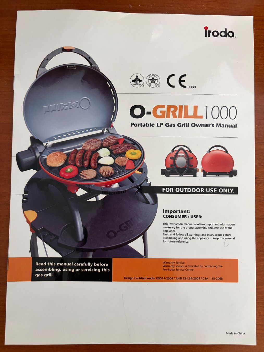 Griglie: O Grill 1000 portable LP Gas Grill – Usato da Luzern venduto da Lampion 1
