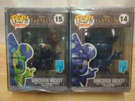 Funko Pop Art Series Disney Fantasia Mickey Sorcier 14+15!