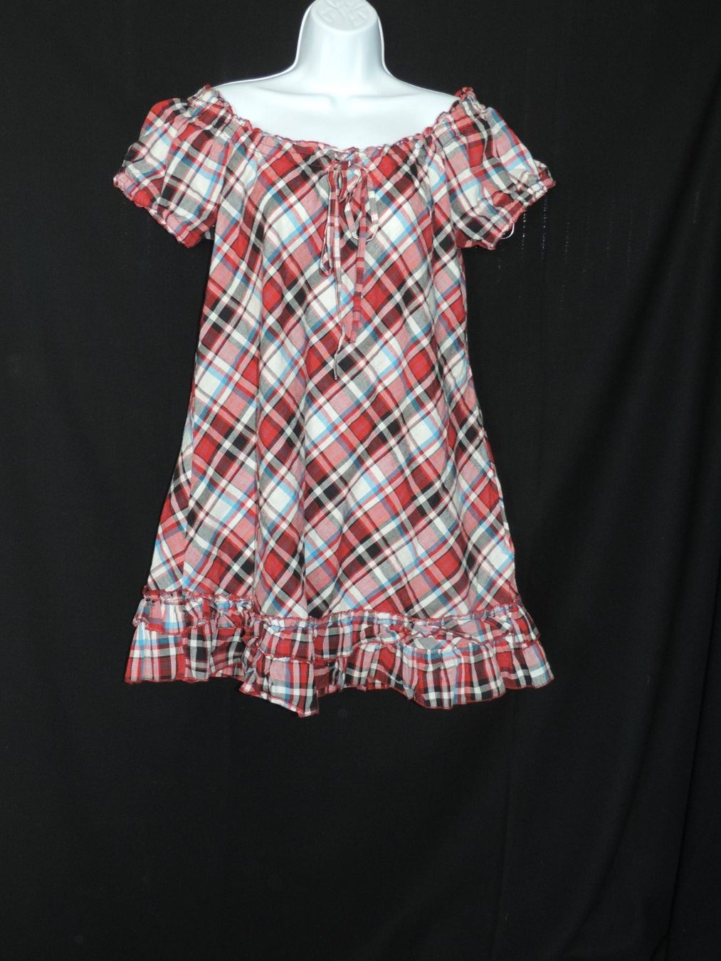 Kleider: robe à carreaux rouge et bleue – Gebraucht aus Genève von Axelle333 4