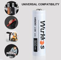 Wurkkos 14500 Akku mit 900mAh Kapazität