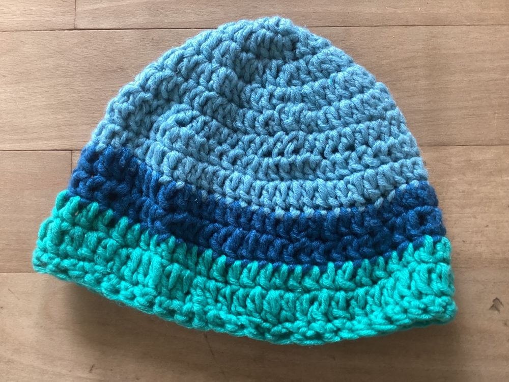 Amosfun Gehäkelte Turban Mütze Damen - Vintage Beanie Aus Baumwolle 22x20cm