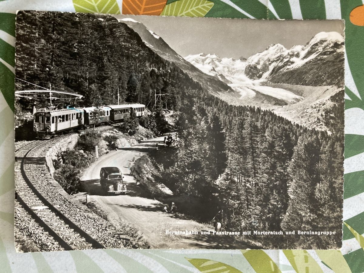 Ansichtskarten: 29)Berninabahn 1954! – Gebraucht aus Ascona von ruru4150