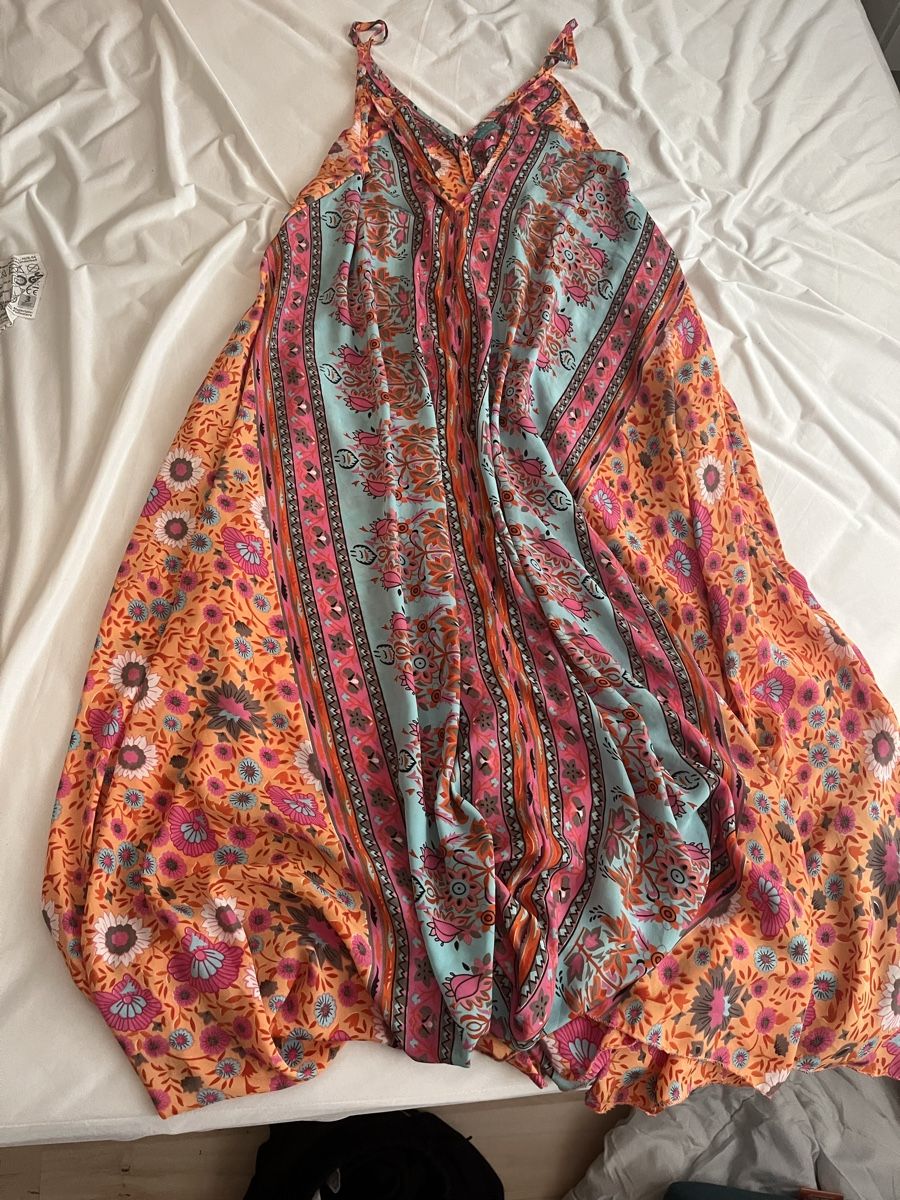Vestiti: Boho Maxikleid Onesize aus Indischer Seide – Usato da Oberglatt ZH venduto da gin_ht6j 2