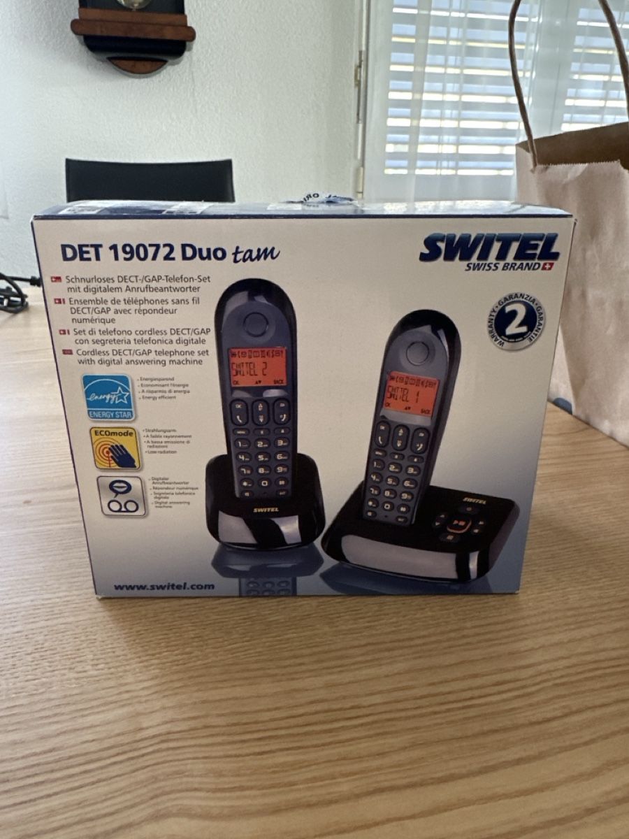 Switel Telefoni: SWITEL Schnurloses DECT-GAP-Telefon-Set Duo tam – Nuovo (secondo la descrizione) da Zihlschlacht venduto da boost_is_all