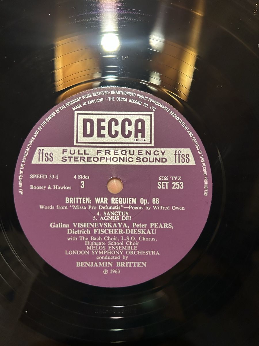 Vinyles: Britten - War Requiem – D'occasion à Haute-Nendaz par Arzak 3