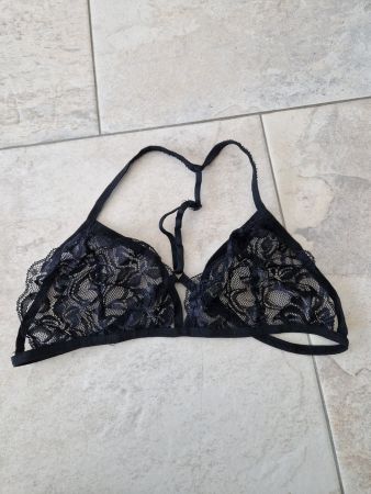 Spitzen-BH Schwarz, Grösse One Size, transparent