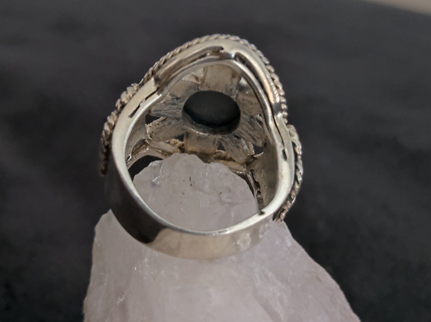 Ringe: Ring Silber 925 mit schwarzem Stein – Gebraucht aus Istighofen von Ringparadies 2