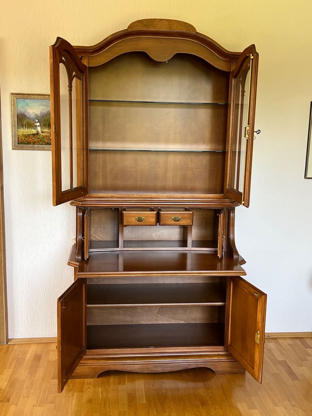 Vitrinen: Biedermeier Stilmöbel Sekretär Vitrine SELVA  + Versand – Gebraucht aus Gemünden von GEUENWALD 9