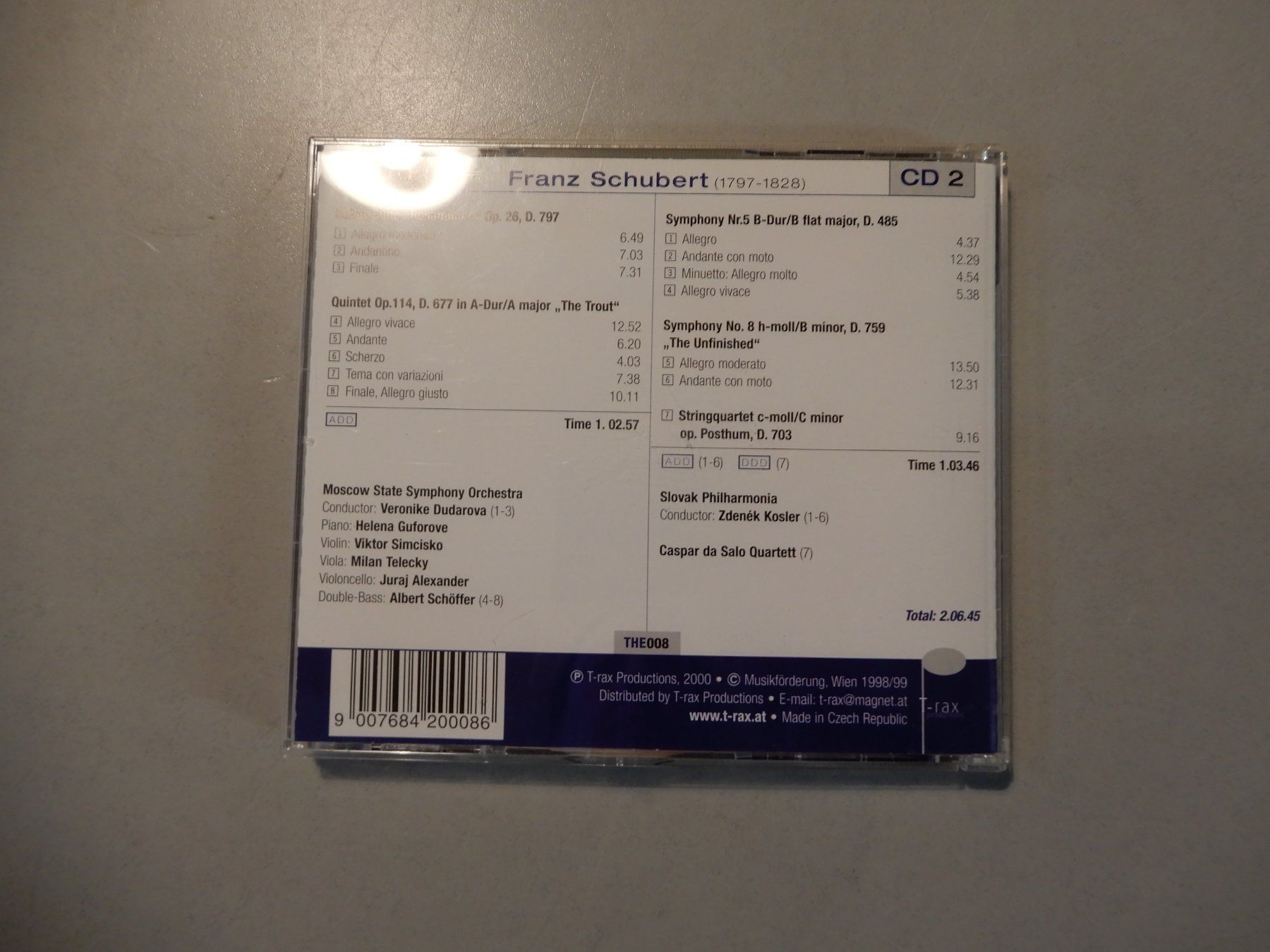 CD: Franz Schubert - Rosamunde -The Classics CD's, Top Zustand – Usato da Erstfeld venduto da Mario_boe0 3